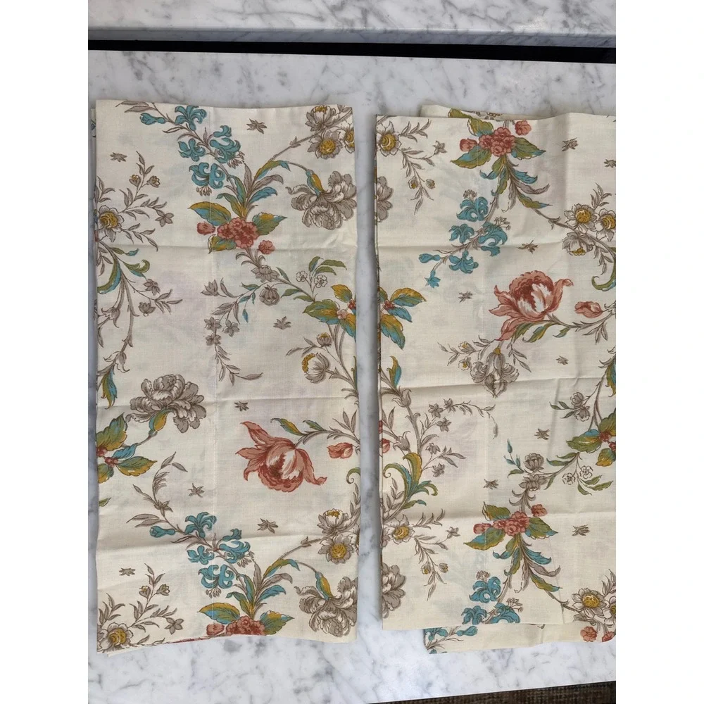 Springmaid Wondercale King Pillowcase Set 2 Vintage Floral Chintz Percale NWOT
